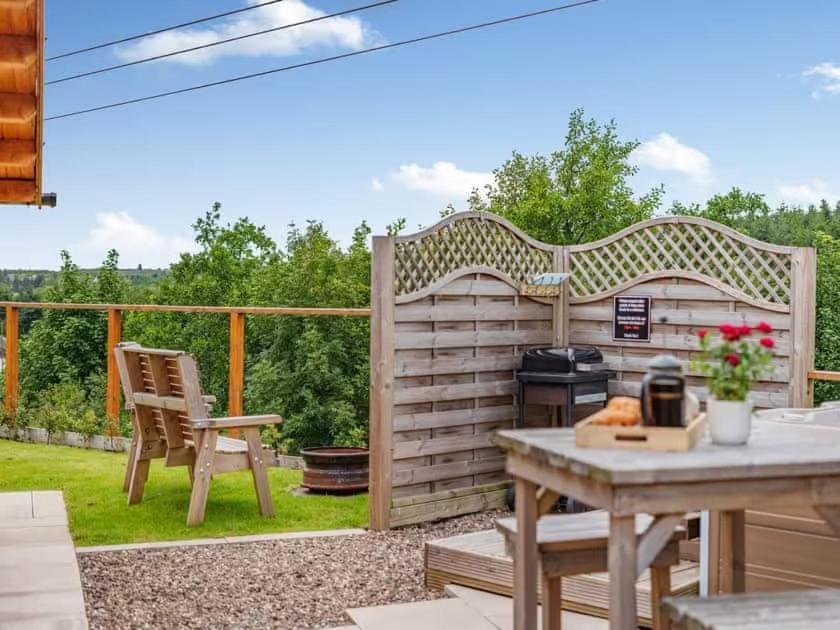 Lochinvar - Clydesdale Log Cabin With Hot Tub 艾尔德里 外观 照片